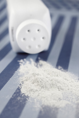 Spilled baby powder.